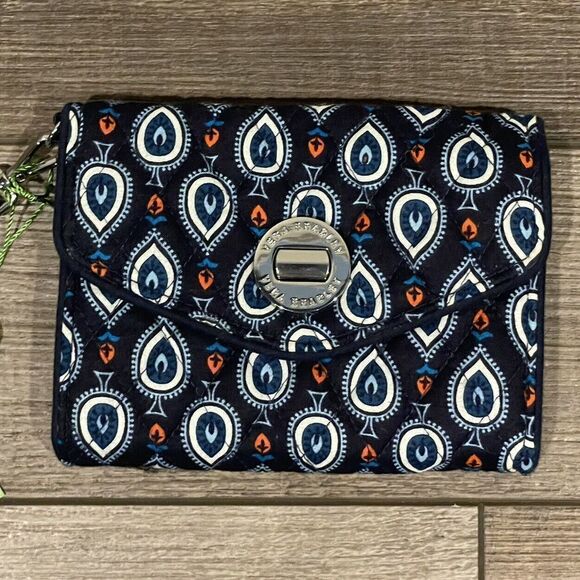 Vera Bradley Marrakesh Motifs Your Turn SmartPhone Wristlet Blue NWT NEW - Picture 3 of 9